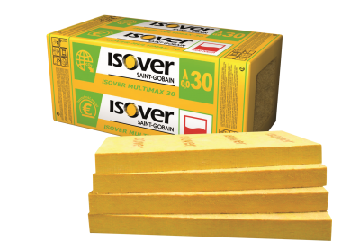 Isover Multmax 30 – Tuhé desky skelné izolace s vynikajícími tepelně izolačními vlastnostmi. 
