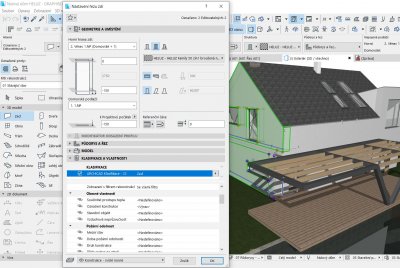 Obr. 1: Ukázka práce v projekčním BIM softwaru