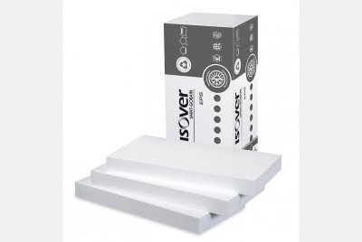 Isover EPS 100 – Bílé polystyrenové desky s univerzálním použitím. Dobré mechanické vlastnosti do podlah u běžných staveb. 