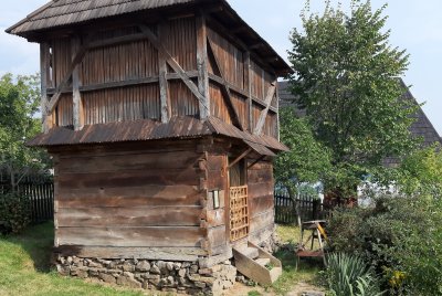 Dřevěné stavby - Skansen rusínské kultury - Užhorod (Ukrajina)