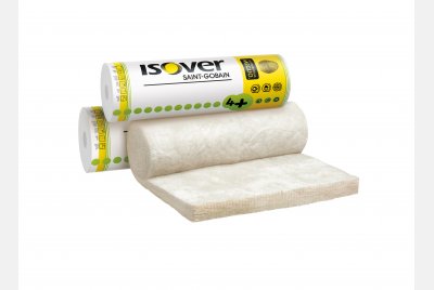 Isover Evo – Tepelný izolant ze skelné vlny Isover 4+, vhodné pro prostory s vysokými požadavky na kvalitu vzduchu v interiéru. Dodává se v komprimovaných rolích. 