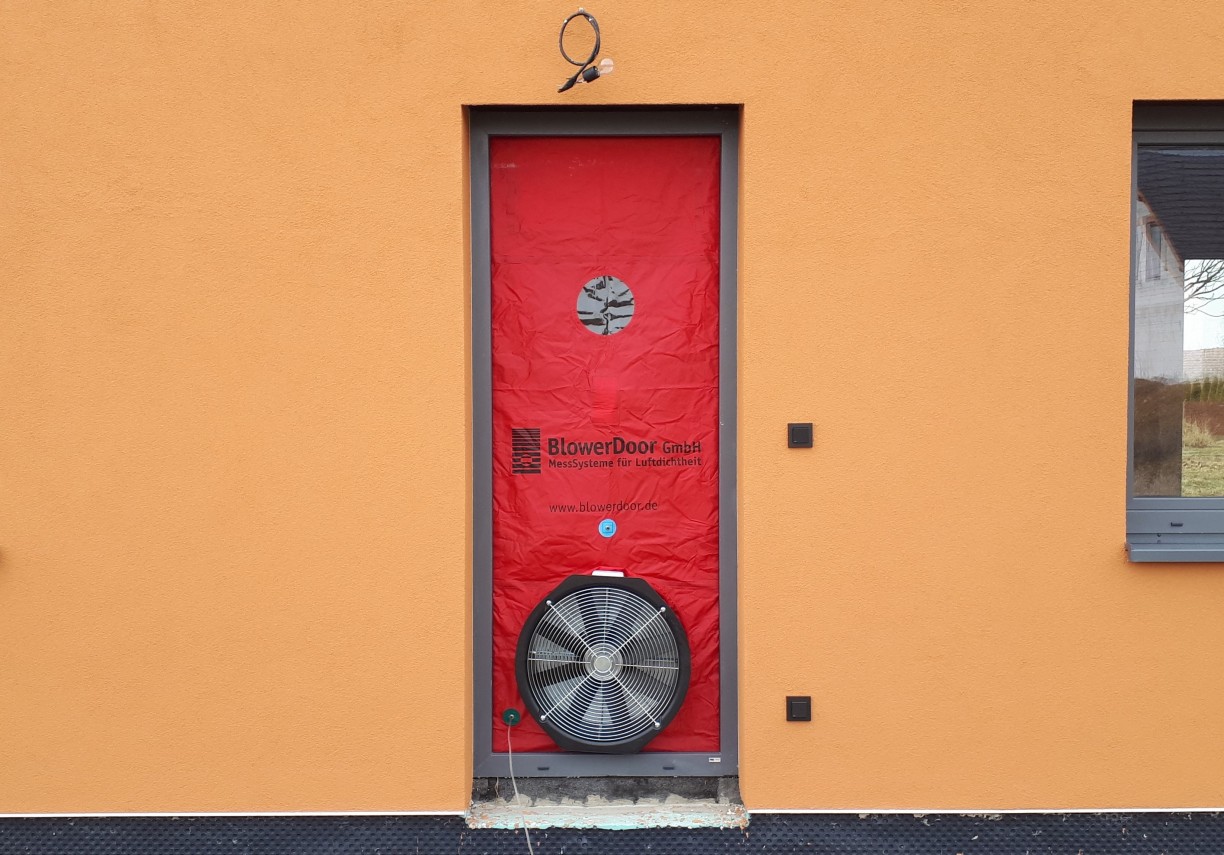 Blower door test –⁠ ukázka z praxe