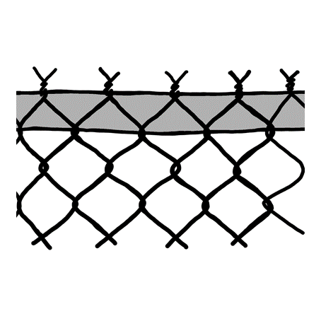 A chain link fence